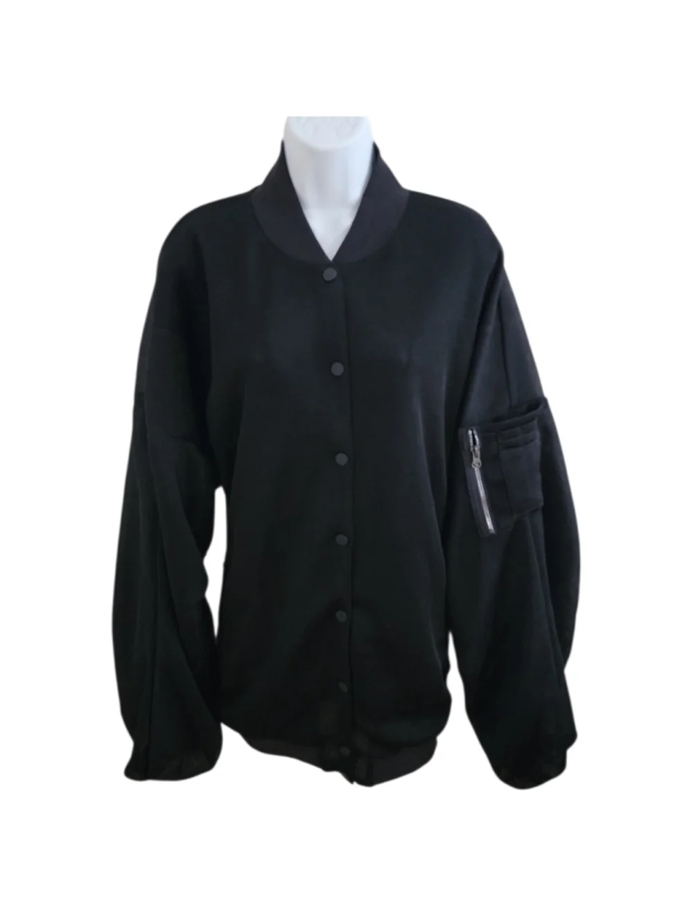 Alo Yoga Field Jacket Gym Workout NWT Womens Size L - Black